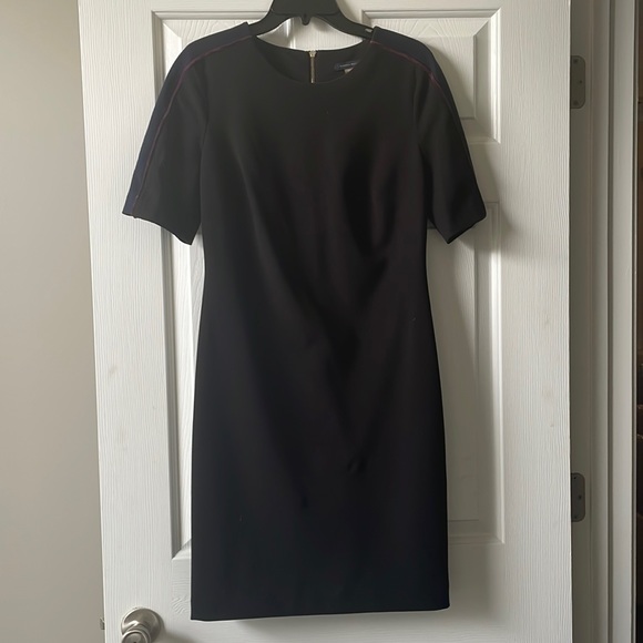 Tommy Hilfiger Black Sheath Dress with Shoulder Stripe - Picture 1 of 4